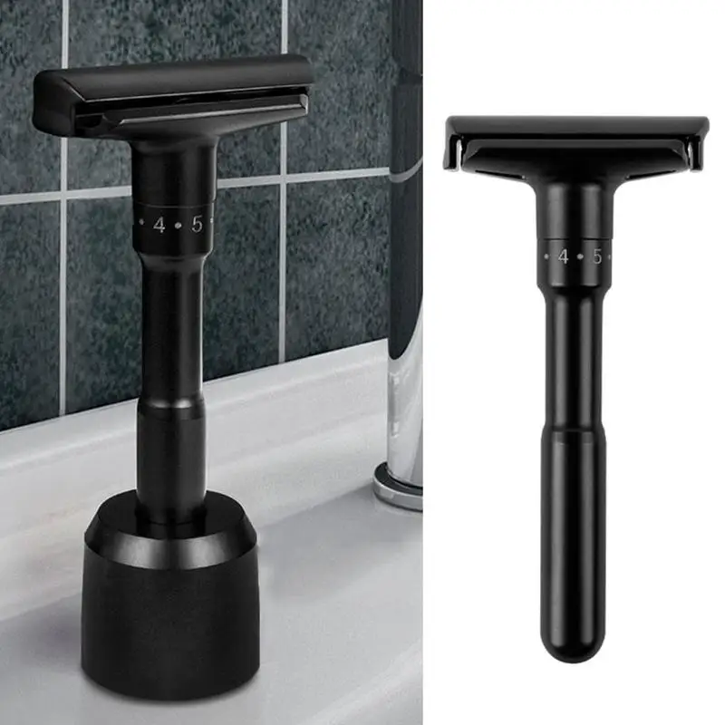 Manual de Barbear Molhado de Alta Lâmina Qualidade Base Preta Completo Profissional Metal Navalha Ferrugem-livre I2j5 10 Cheap Lâmina de barbear