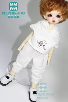 

BJD accessories doll clothes fashion White hooded sports suit, shirt for 27cm--30cm 1/6 BJD SD DD MSD YOSD doll