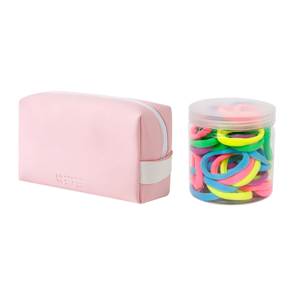 Ladies elastic hair accessories wash bag combination children's black pink blue rubber band ponytail fixed headband headband high pressure water gun household car wash water black car wash nozzle diamond water watering pipe car wash gun