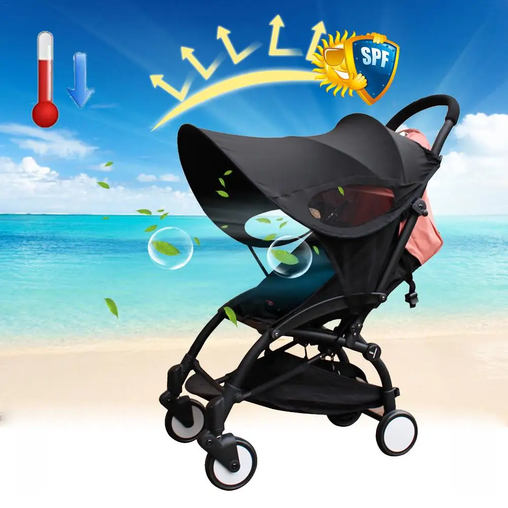 Baby Strollers comfotable Universal Baby Stroller Accessories Anti-UV Sunshade Canopy Carriage Sun Visor Cover For Babyzen Yoyo Yoya Pushchair Sun Shield baby stroller accessories box