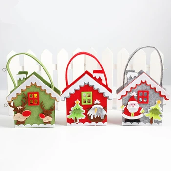 

1Pcs Santa Snowman Elk Christmas Gift Bags Storage Bags Candy Apple Packet Xmas New Year Decor Festive Party Decoration 63114