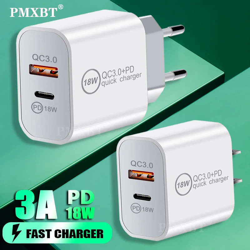 Сетевое зарядное устройство с USB портами и поддержкой быстрой зарядки 18