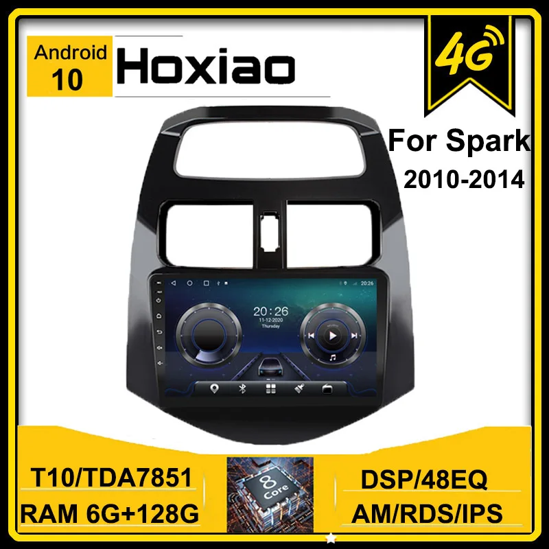 Автомагнитола 2 DIN Android 8 1 10 дюймов для Chevrolet Spark Beat M300 Creative 2010-2014 RDS DSP IPS Wi-Fi |