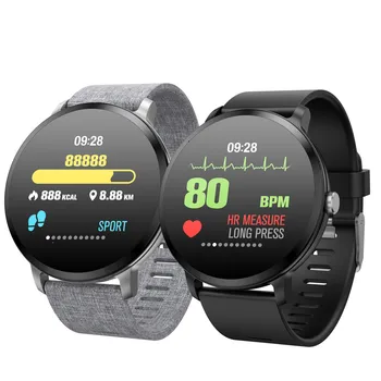 

V11 Smart watch IP67 waterproof Tempered glass Activity Fitness tracker Heart rate Blood Pressure Men women smartwatch For Iso