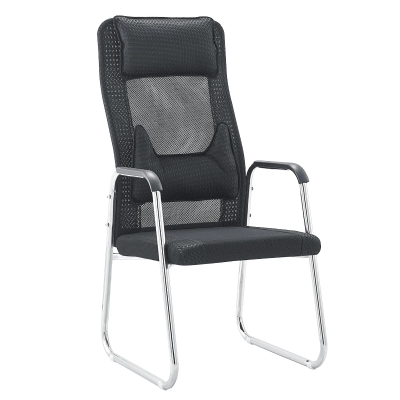 

Home computer chair waist staff office chair breathable boss chair fixed armrest arch high back student chair
