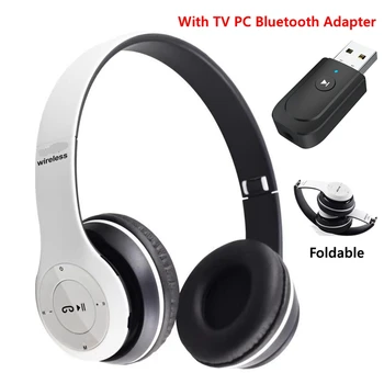 Auriculares Bluetooth clásicos con micrófono para ordenador, TV, PC, teléfono, portátil, tableta, Gamer, Cascos inalámbricos con cable, casco de música