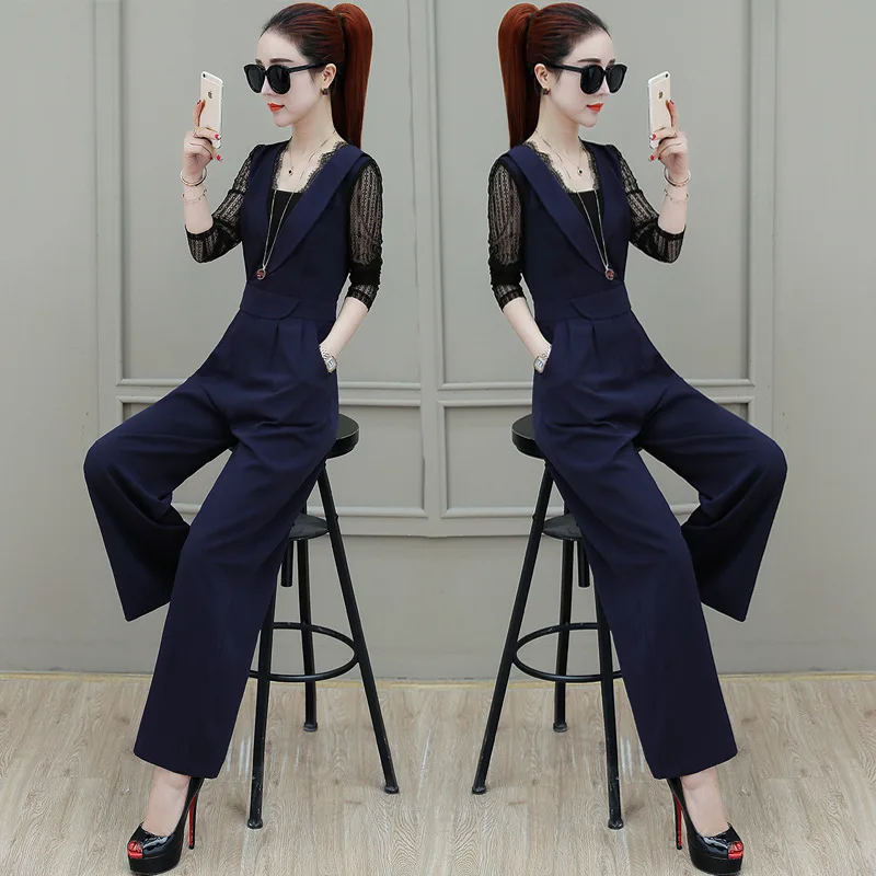 

Spring Clothing Loose Pants WOMEN'S Suit Spring And Autumn 2019 New Style WOMEN'S Dress-Style Elegant Royal Sister Spring Two-Pi
