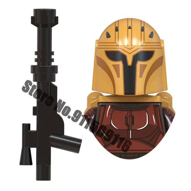 Mandalorian Building Block Jango Boba Fett Grogu Baby Yoda Pre Vizsla Bo-Katan Din Djarin Sabine Wren Star Brick Figure Wars Toy WM921