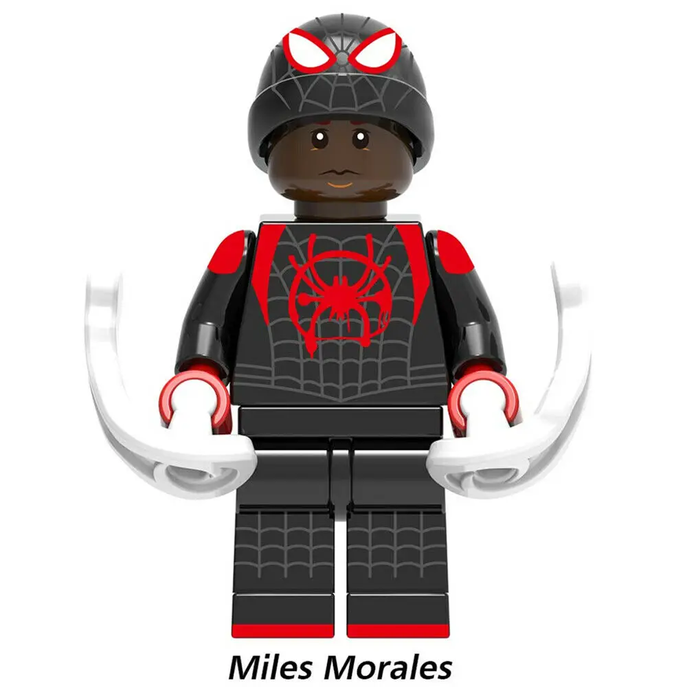 Одиночная продажа Miles Morales Человек-паук Marvel Мстители супер герои миньфиг модель