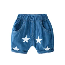 Высококачественные джинсовые шорты для мальчиков летние джинсовые джинсы для маленьких мальчиков хлопковые повседневные рваные детские короткие штаны для детей, брюки