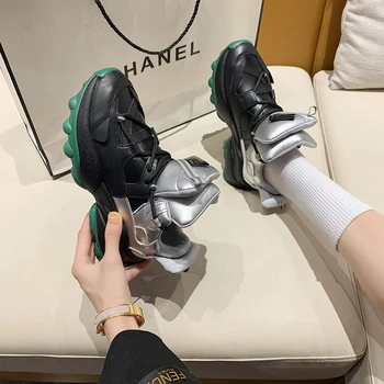 

Chunky Sneakers For Women 2020 Autumn Brand Fashion Casual Shoes Platform Vulcanized Shoes Brand Walking Trainers Woman Shoes