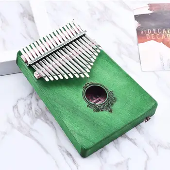 

Mbira African Musical Instruments Student Gift Music Thumb Piano Kalimba Solid Sturdy Mahogany Musician 17 Key