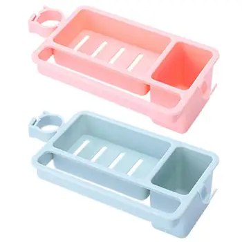 

Plastic Faucet Storage Rack Sink Sponge Hanging Organizer Kitchen Accessory