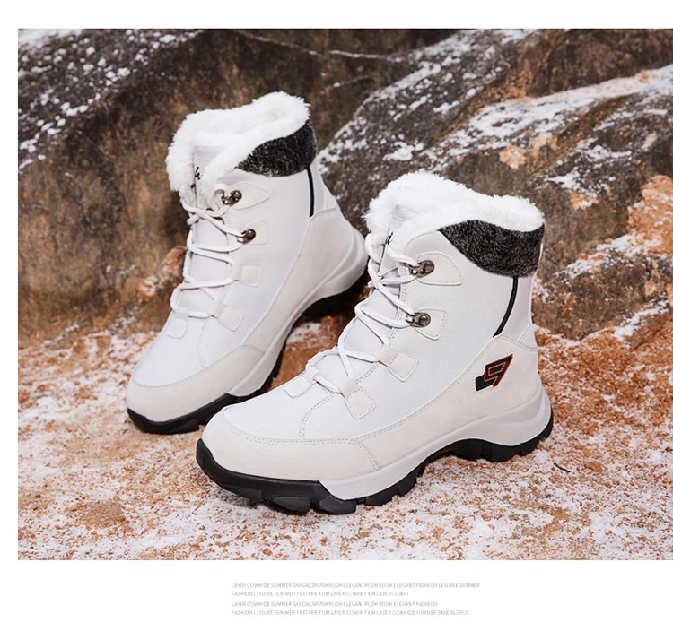 Man Boots Winter Boot Shoes for Men and Women Fur Inside Snow Shoes NEW Men's Snow Booties Hot Selling