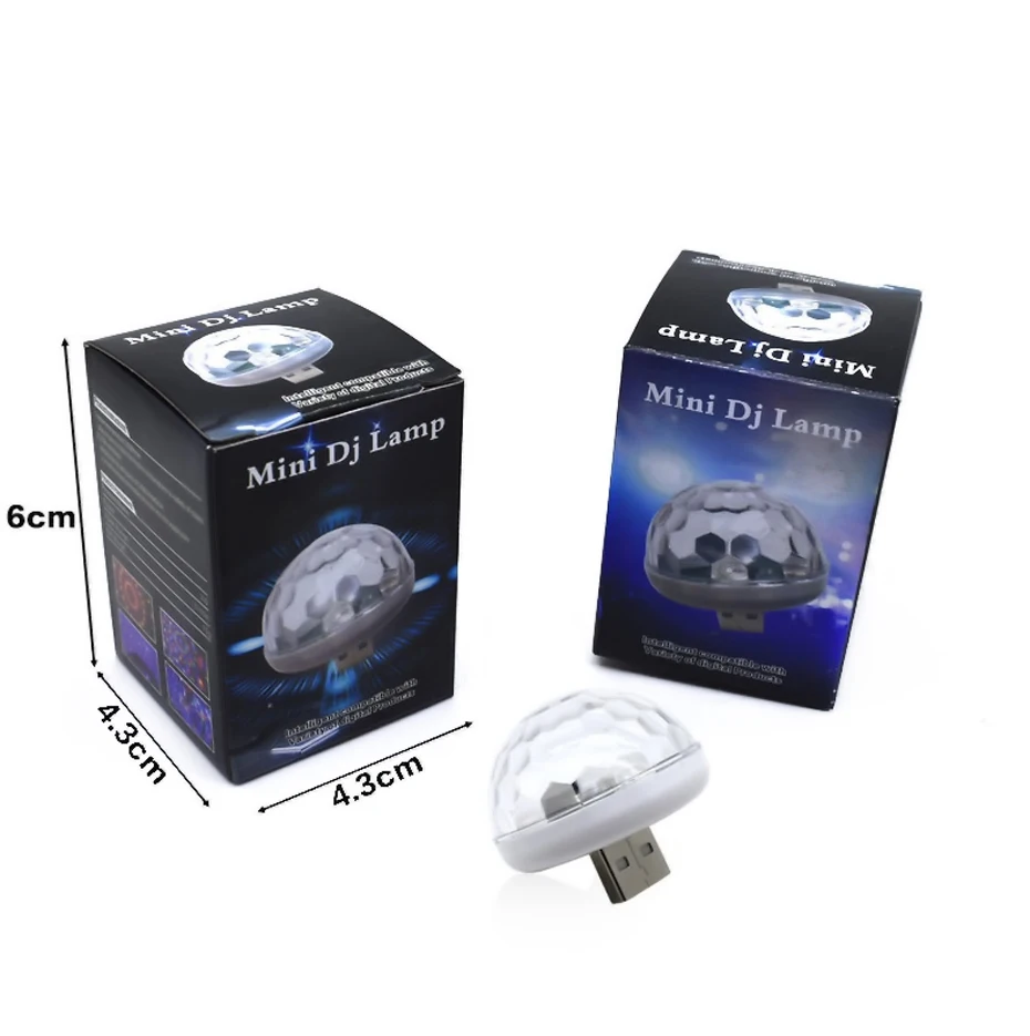 Usb атмосферная светодиодная декоративная лампа мини атмосферный свет авто интерьер USB клуб диско волшебное освещение для создания сценических эффектов стиль