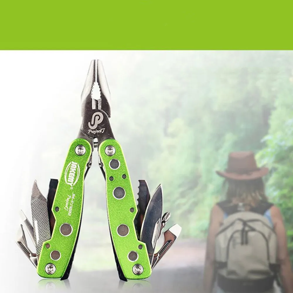 

Mini multifunctional 9 in 1 tool multifunctional hand tool pliers screwdriver tool set outdoor camping hiking multifunctional