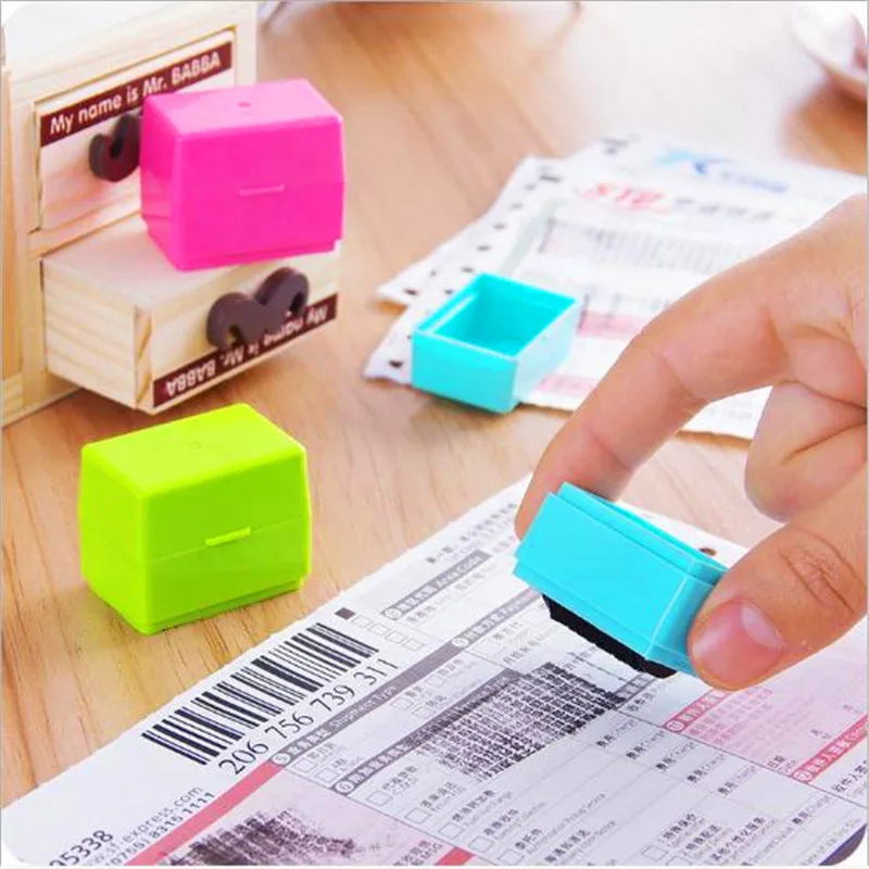 

Roller Type Garbled Secret ID Theft Protection Stamp Express Single Privacy Smear Cover Word Stick Chapter Sealing Prtection