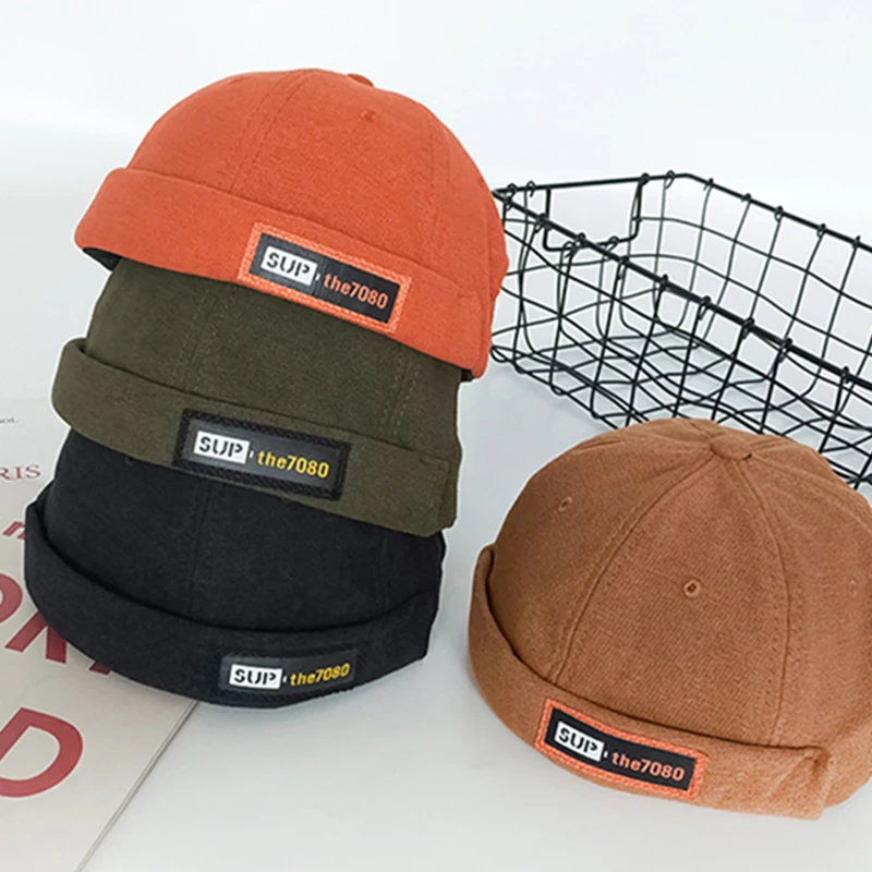 

New Japanese retro yuppie beanie hat male hip-hop landlord hat female street hipster sailor hooligan hat