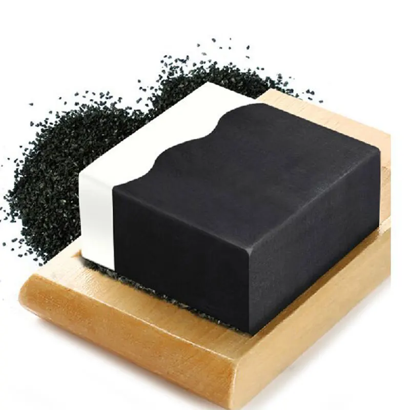 Натуральный Бамбуковый Уголь ручной работы очищающее мыло для лица контроль над маслом удаление черных точек сужение пор