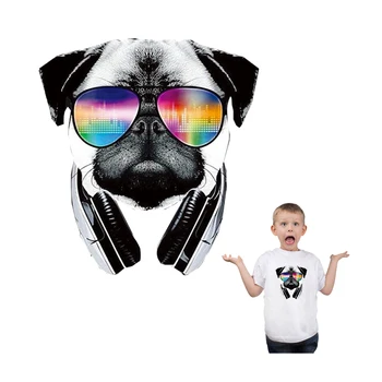 

Cartoon Animal Patch Set Heat Transfers Sticker Iron On Patches For Kids Girl Clothing T-Shirt Washable Diy Applique Heat Press