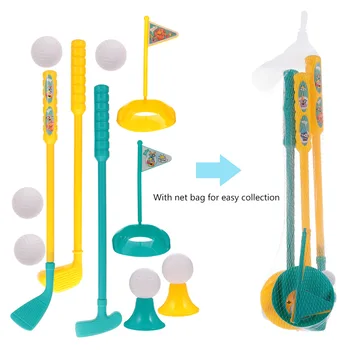

1 Set Kids Golf Playing Set Outdoor Parent-child Golf Toy Funny Colorful Sports Interactive Golf Toy