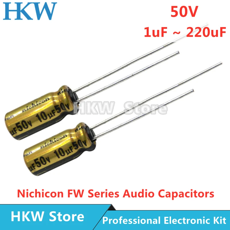 Lot De 10 Condensateurs Audio Nichicon FW 25V 2200µF 12x25mm - Neufs Pour Ampli Hi-Fi