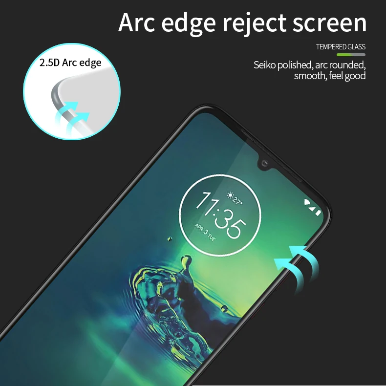 Пленка из закаленного стекла для MOTO G8 Plus, PINWUYO для Motorola Moto G8 Plus, 9 H, защита на весь экран для Motorola G8 Plus, G8Plus