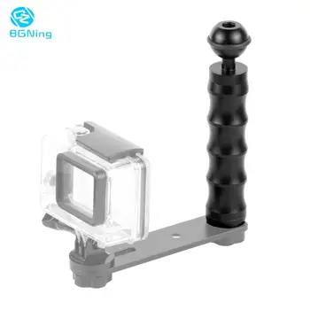 

1/4" Screw Handle Grip Stabilizer Photography Holder Stand Handheld Tripod with 1" Hot Shoe Ball Seat for Gopro Action Camera