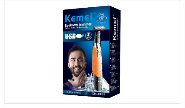 Kemei-1910, перезаряжаемая электробритва, бритва для бороды, электрическая бритва, триммер для тела для мужчин, станок для бритья, триммер для волос, уход за лицом