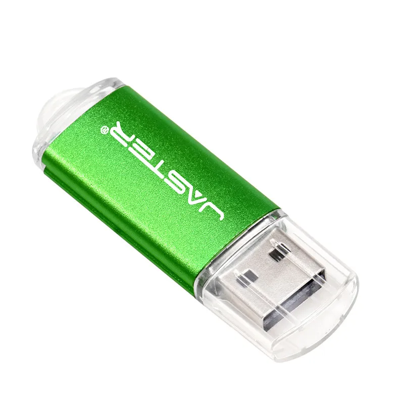 JASTER мини-флеш-накопитель USB флэш-накопитель 4 ГБ 8 ГБ 16 ГБ 32 ГБ 64 Гб 128 ГБ Флешка металлический флеш-диск Usb 2,0 карта памяти USB - Цвет: Green