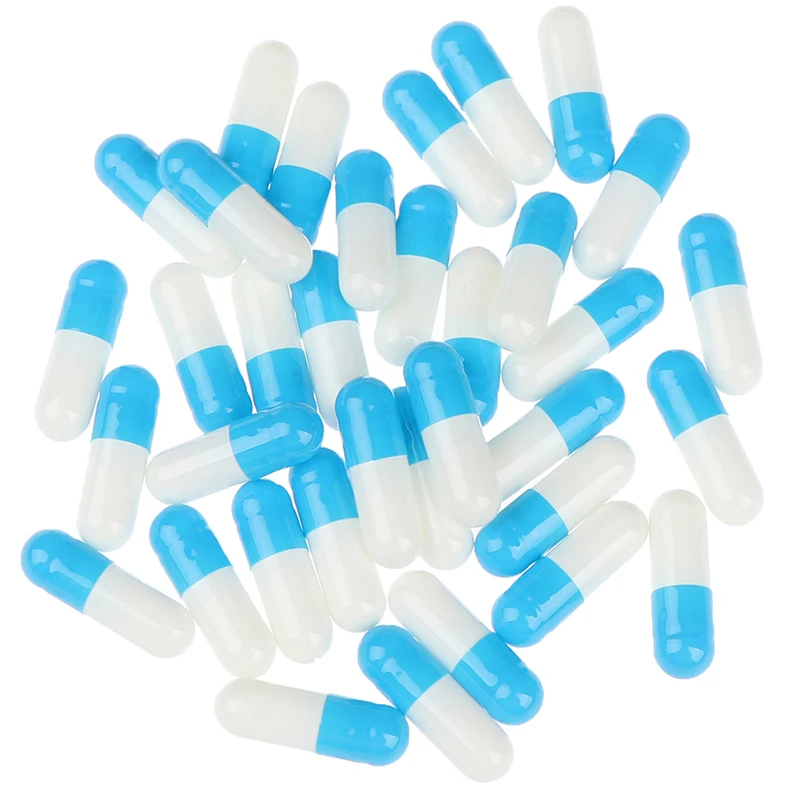 100Pcs/200Pcs Empty Hard Gelatin Capsule Size 0# Gel Medicine Pill Vitamins Personal Health Care Cases Splitters | Красота и здоровье