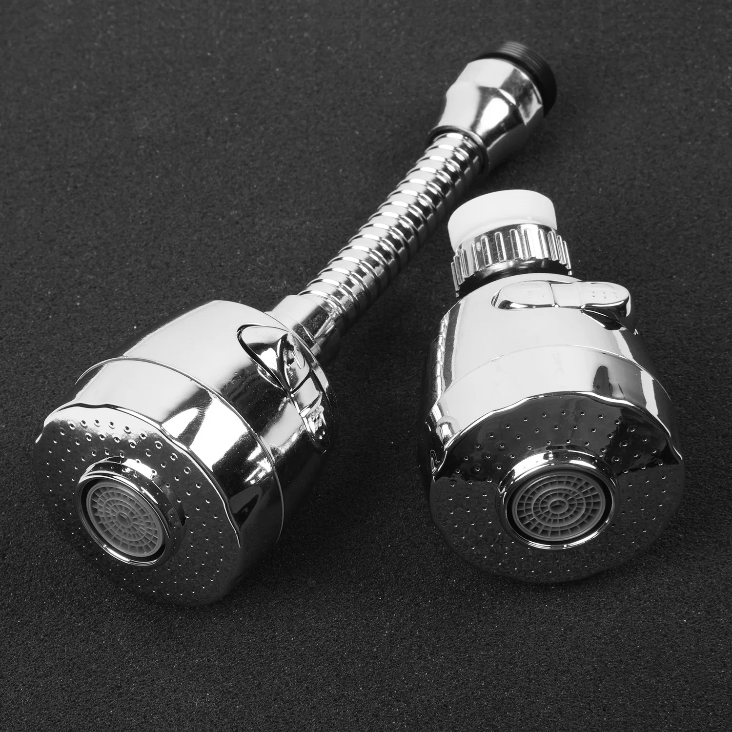 ABS хром+ нержавеющая сталь Универсальный 2 регулировки кран опрыскиватель кран головка
