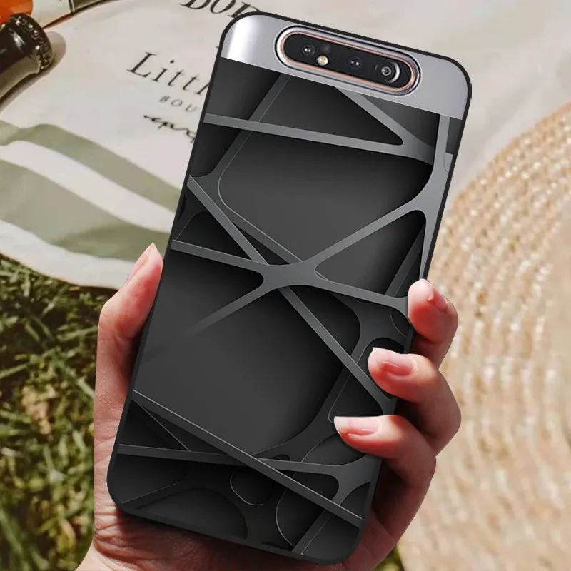 For Samsung A80 Case Silicon Back Cover Phone Case For Samsung Galaxy A80 Cases for Galaxy A 80 A805F A805 Soft bumper Funda flip cover Cases & Covers