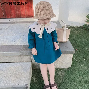 

2020 Summer kids dress Spring with long sleeve Princess Dress for Girl dance clothes children cotton party dress G083