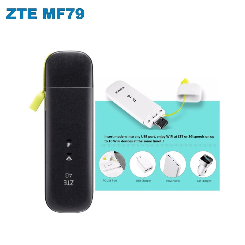 Разблокированный ZTE MF79 MF79U 150 м LTE USB Wingle 4G WiFi модем ключ автомобильный wifi PK Huawei E8372