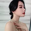 Boucles d'oreilles en perles d'abeille de Style coréen pour femmes, petites boucles d'oreilles exquises et élégantes pour dames, bijoux cadeaux d'anniversaire pour fête de mariage
