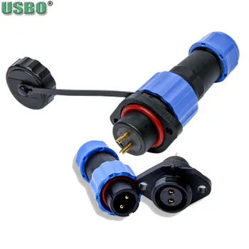 

Waterproof IP68 SD16 SP16 1P 2P 3P 4P 5P 6P 7Pin Srew Nut Male Female Flange Aviation Plug Connector Electrical Air Plug Socket