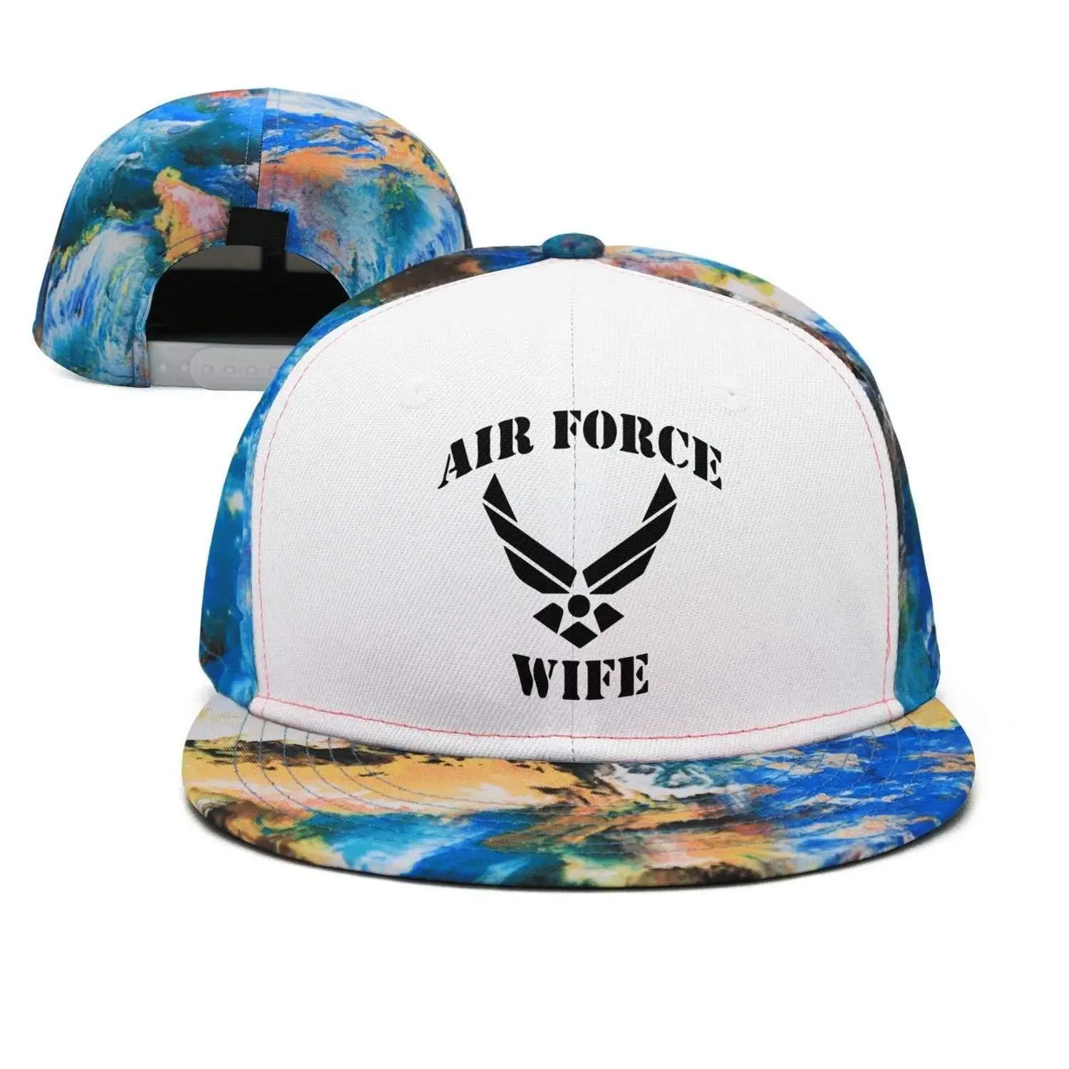 ВВС жена наклейка Винтаж регулируемые джинсы кепки бейсболки для взрослых