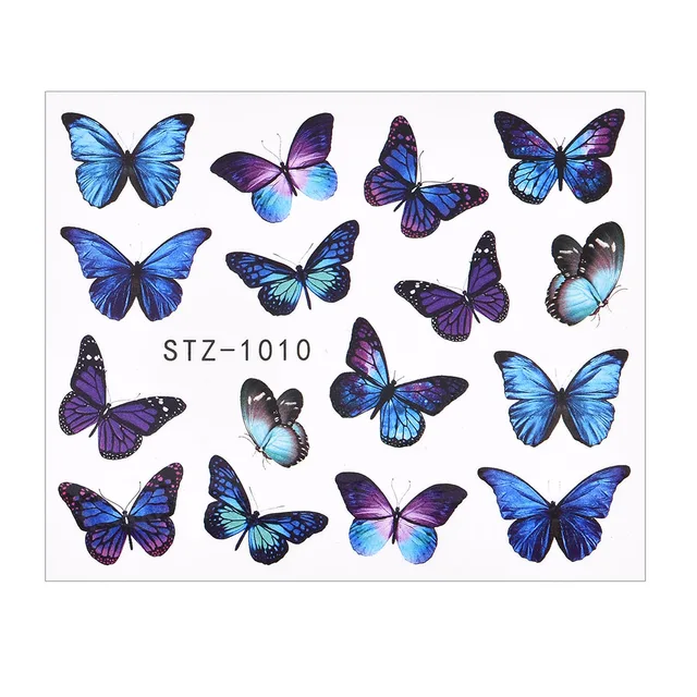 1Pcs Water Nail Decal and Sticker Flower Leaf Tree Green Simple Summer DIY Slider for Manicure Nail Art Watermark Manicure Decor TA631