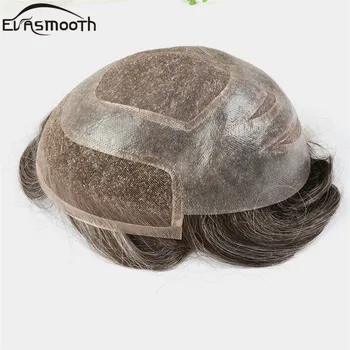 

Man Toupee Human Hair Men Wig Lace With Pu Wig Male Hair Prosthesis System Mens Toupee Wigs Natural Hairline Hair 8*10inches