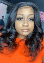 Transparente pelucas de encaje de la peluca de la onda del cuerpo de 13x4x1 frente de encaje pelucas de cabello humano Pre arrancó parte de encaje peluca para las mujeres negras Wondergirl