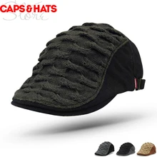 Зимний шерстяной берет, мужская шапка, женская уличная мода, касцкиет, Ретро стиль, британский живописец, французская шляпа, заколка для папы, шапки