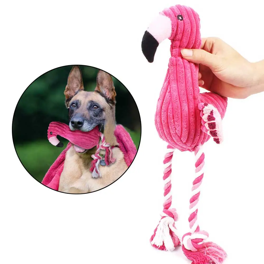 Собака игрушки для животных собак игрушки в форме животных на крупных мягкая игрушка фламинго для собак Жевательная пищалка Собака Игрушка Щенок