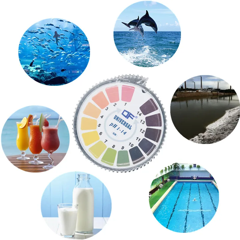 Ph Test Paper Universal Measure Range of 1-14 Ph Indicator Litmus Test Paper Strip Roll for Water Urine And Saliva 6