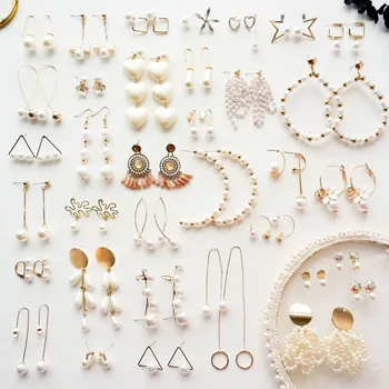 

SP&CITY Elegant Pearl Tassle Earrings Multi-style Simulated Drop Earrings Lovely Shiny Girl Earring Fashion Pendientes Jewelry