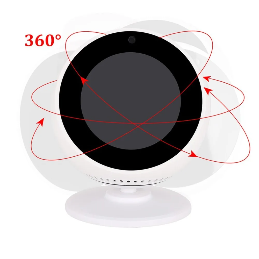 360 Вращение настенный кронштейн подставка металлическая основа для Amazon Echo Spot колонки Регулируемый алюминиевый сплав глянцевый Держатель подставка