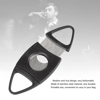 

2020 New Portable Stainless Steel Blade Pocket Cigar Cutter Scissors Shears with Plastic Handles Smoking Tool Accessories