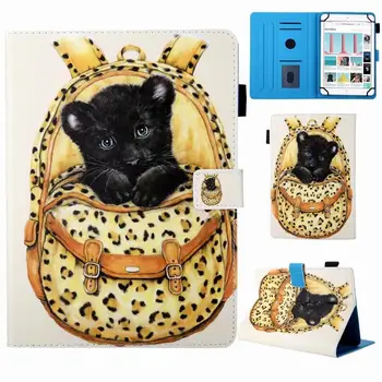 

Tablet Case for 10" Universal Kids Cartoon PU Leather Flip Stand Cover for Ipad Samsung Huawei Lenovo Xiaomi 10" Wallet Clip+pen