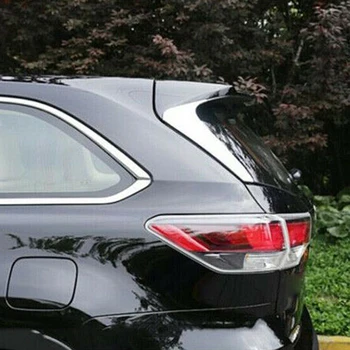 

For Toyota Highlander/Kluger 2014-2018 Side Spoiler ABS Chrome Rear Window 2 Pcs