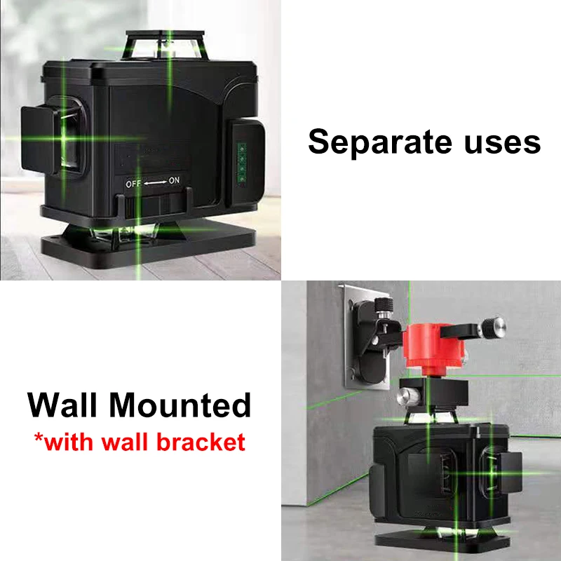 16 зеленых линий лазерный уровень+ пульт дистанционного управления 3D самонивелирующийся 360 горизонтальный и вертикальный крест Открытый Мощный лазерный луч линии